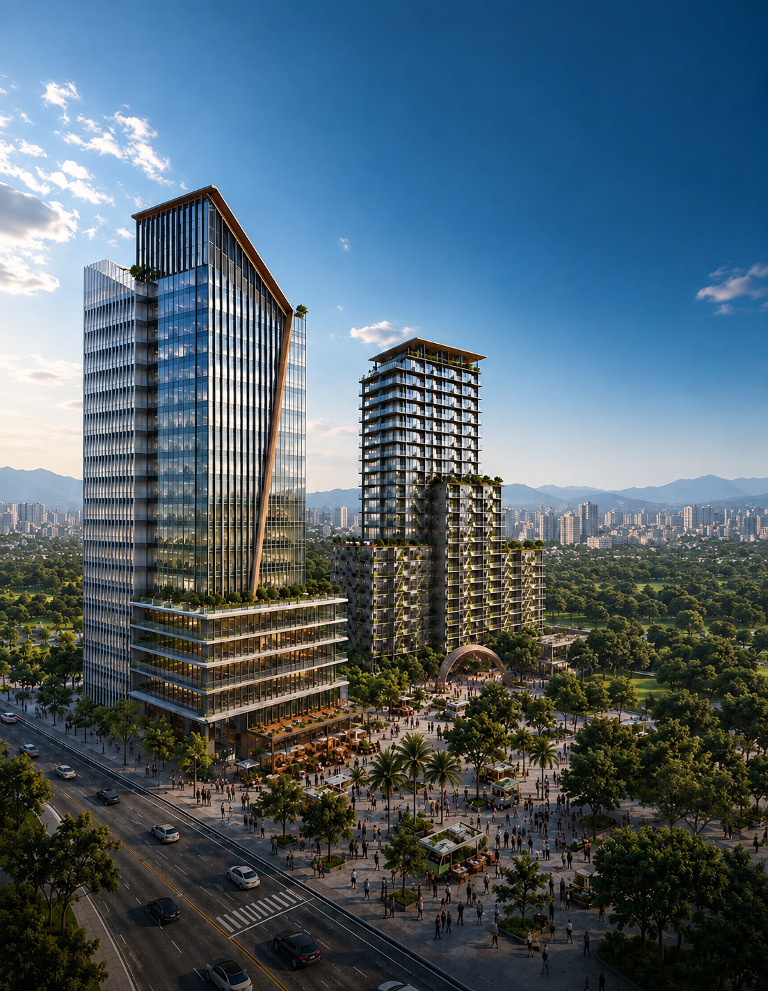 Torre do empreendimento Parque Una em São José dos Campos